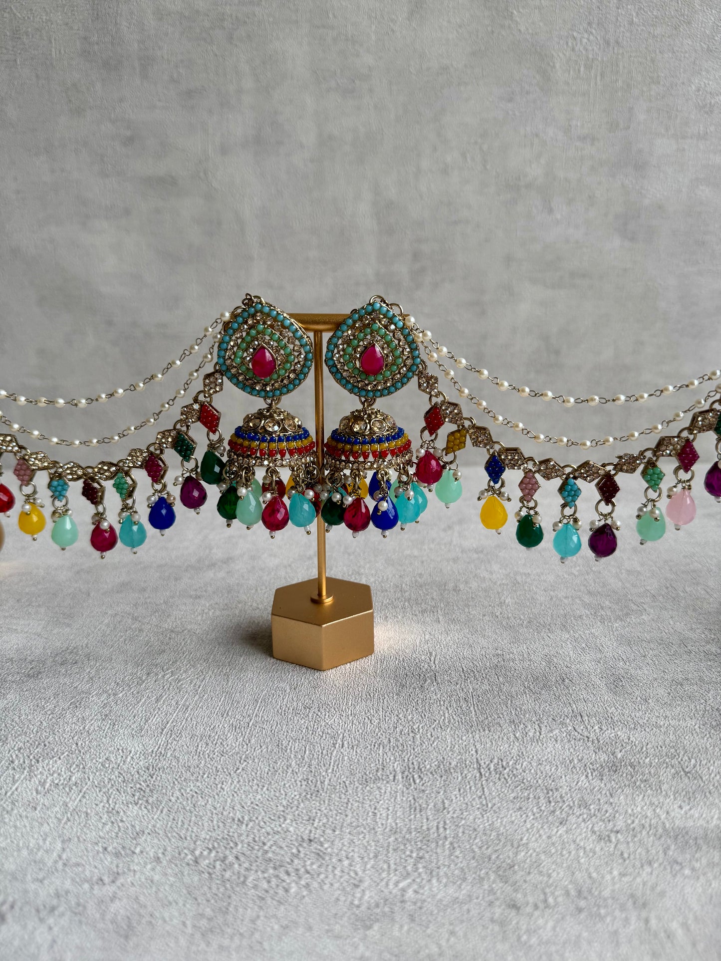Ayura Designs Bahubali Earrings – Multicolour