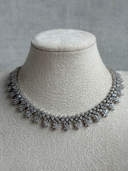 Ayura Designs Camille Set with Earrings – Diamond-Cut Crystal Necklace & Statement Drop Earrings