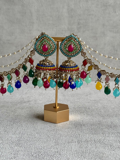 Ayura Designs Bahubali Earrings – Multicolour