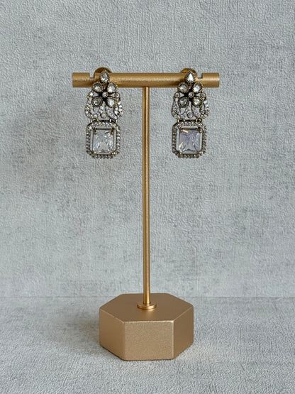 Ayura Designs Celine Set with Earrings – Moissanite Crystal Statement Set