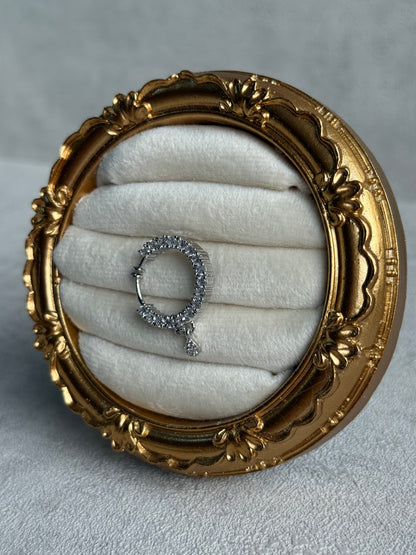 Ayura Designs Sitara Nose Ring – Adjustable Crystal Nose Ring