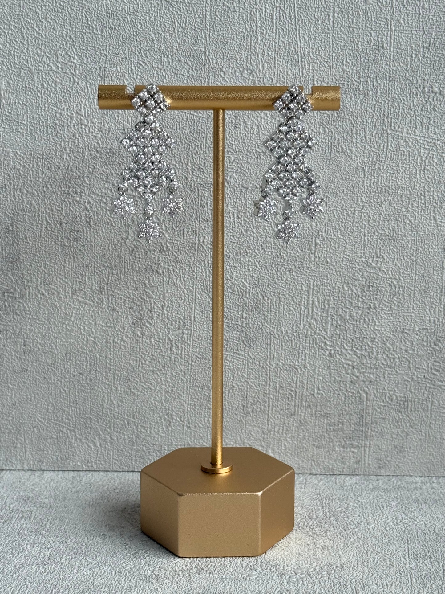 Ayura Designs Camille Set with Earrings – Diamond-Cut Crystal Necklace & Statement Drop Earrings