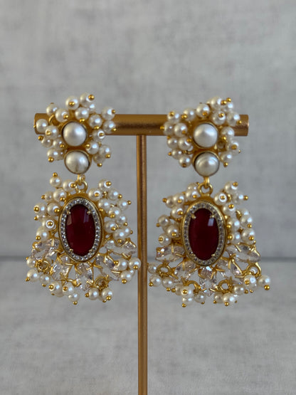 Ayura Designs Seraphina Earrings – Moonstone, Pearls & Crystals