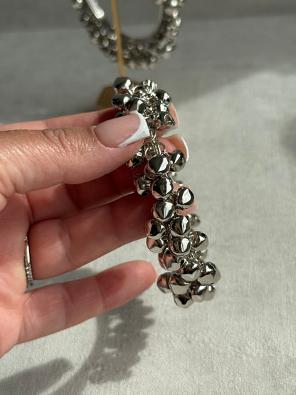 Ayura Designs Taraana Chudiya/Bangles – Set of 2 Silver Bangles with Ghungroo Detailing