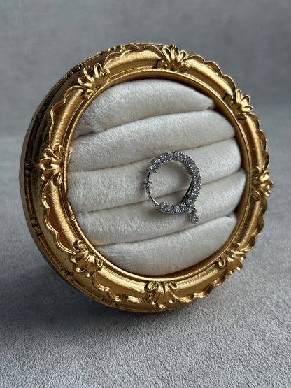 Ayura Designs Sitara Nose Ring – Adjustable Crystal Nose Ring