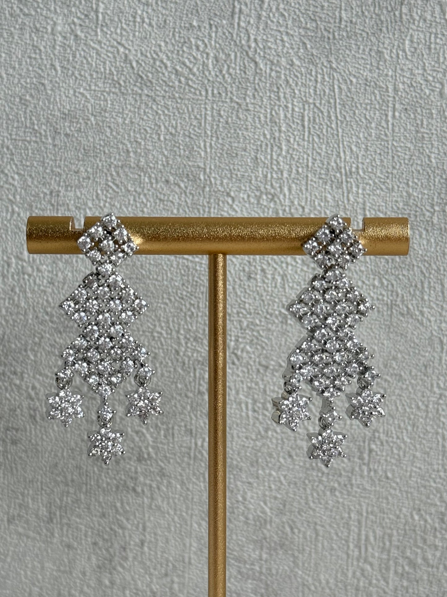 Ayura Designs Camille Set with Earrings – Diamond-Cut Crystal Necklace & Statement Drop Earrings