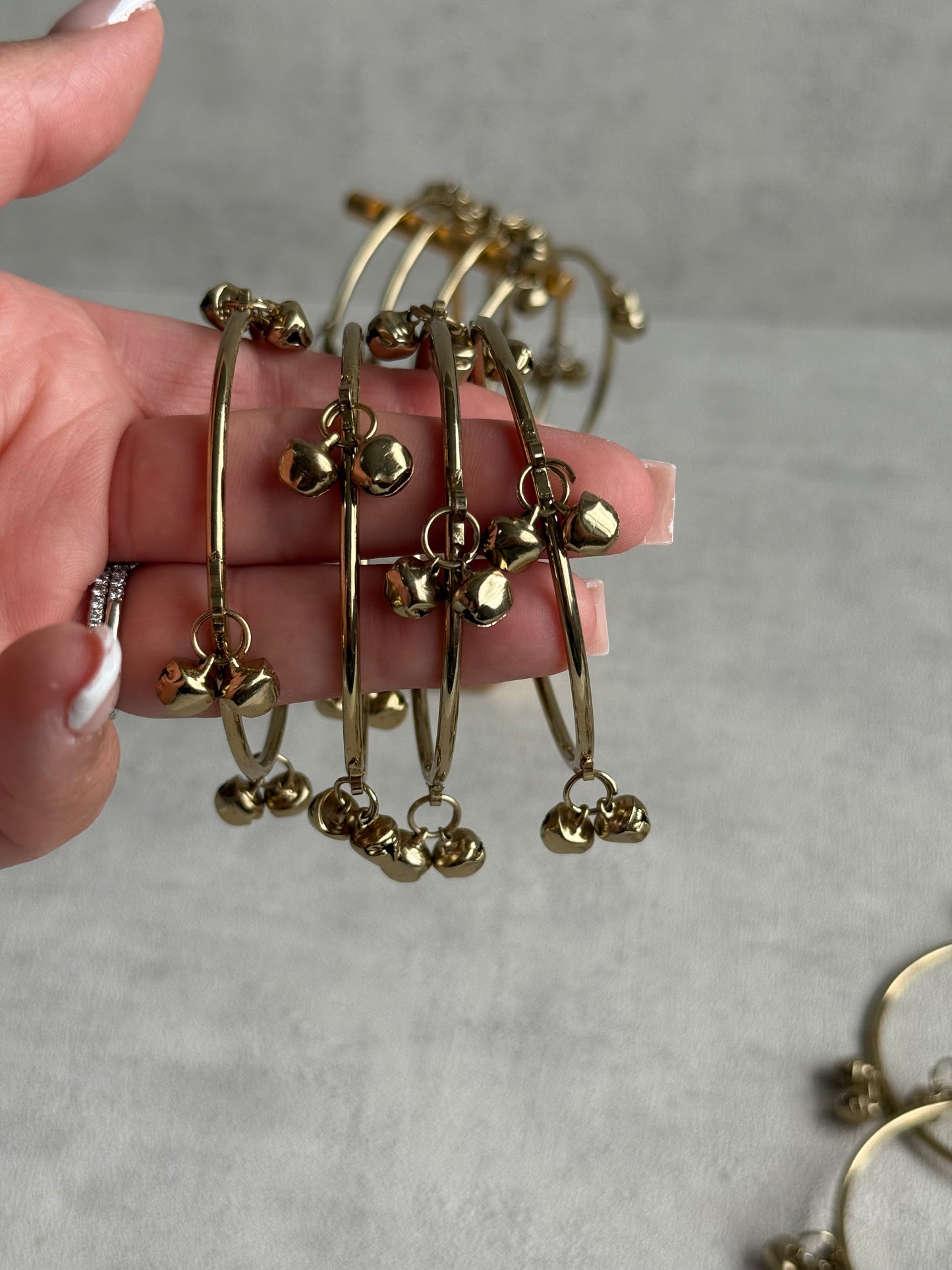 Ayura Designs Ujjala Churdiya/Bangles – Set of 4 Gold Bangles with Ghungroo Detailing