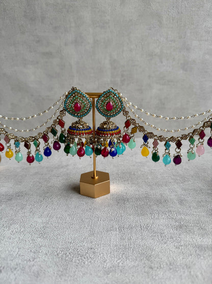 Ayura Designs Bahubali Earrings – Multicolour
